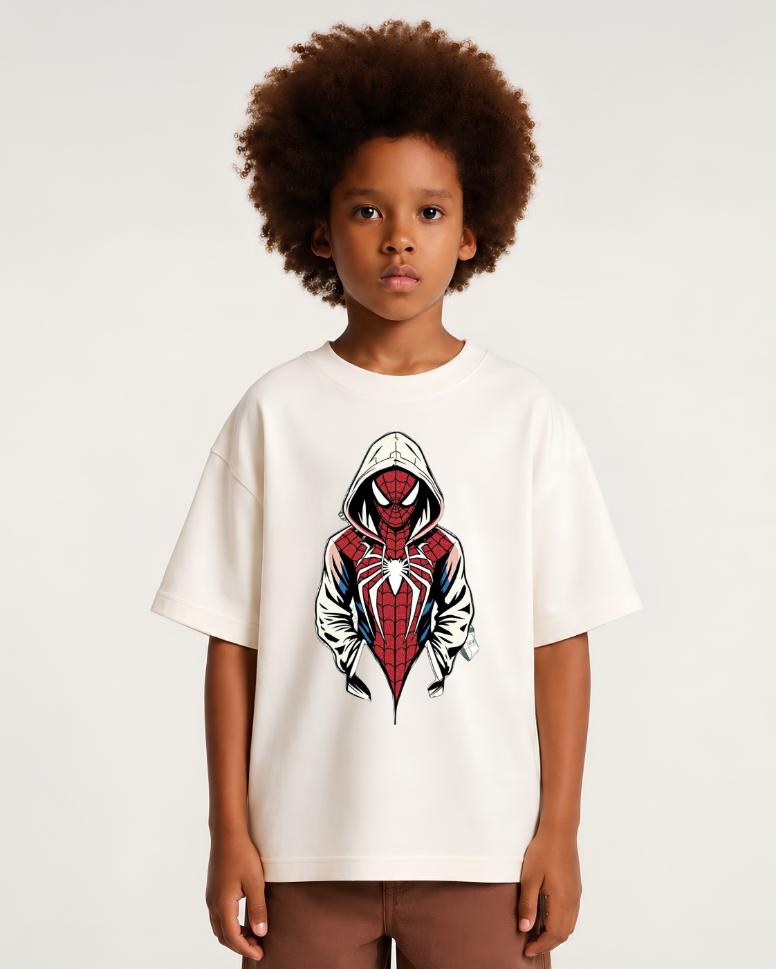 Camiseta Oversized aranha jaqueta