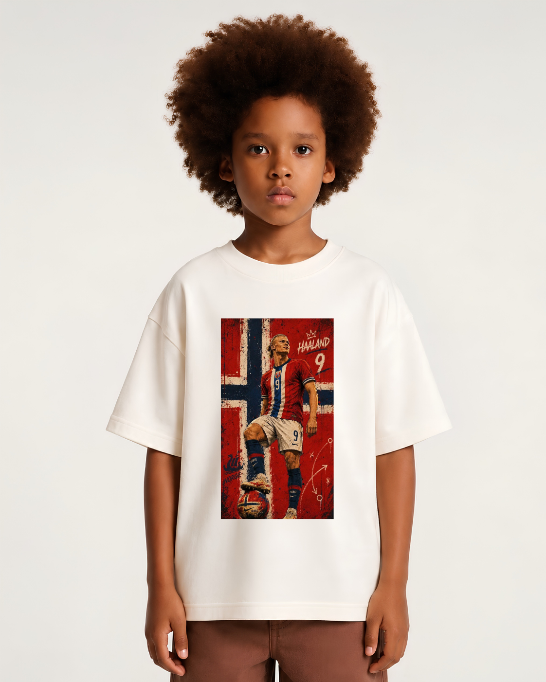 Camiseta Oversized haaland Noruega