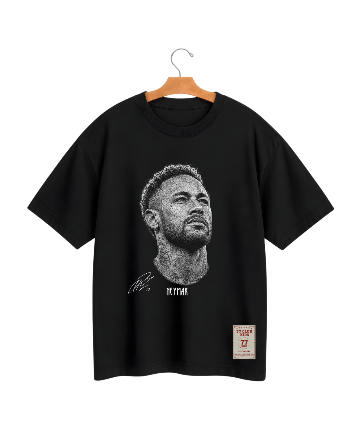 Camiseta Oversized Neymar s/ fundo