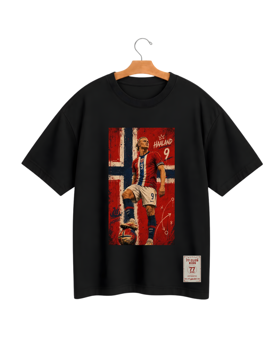 Camiseta Oversized haaland Noruega