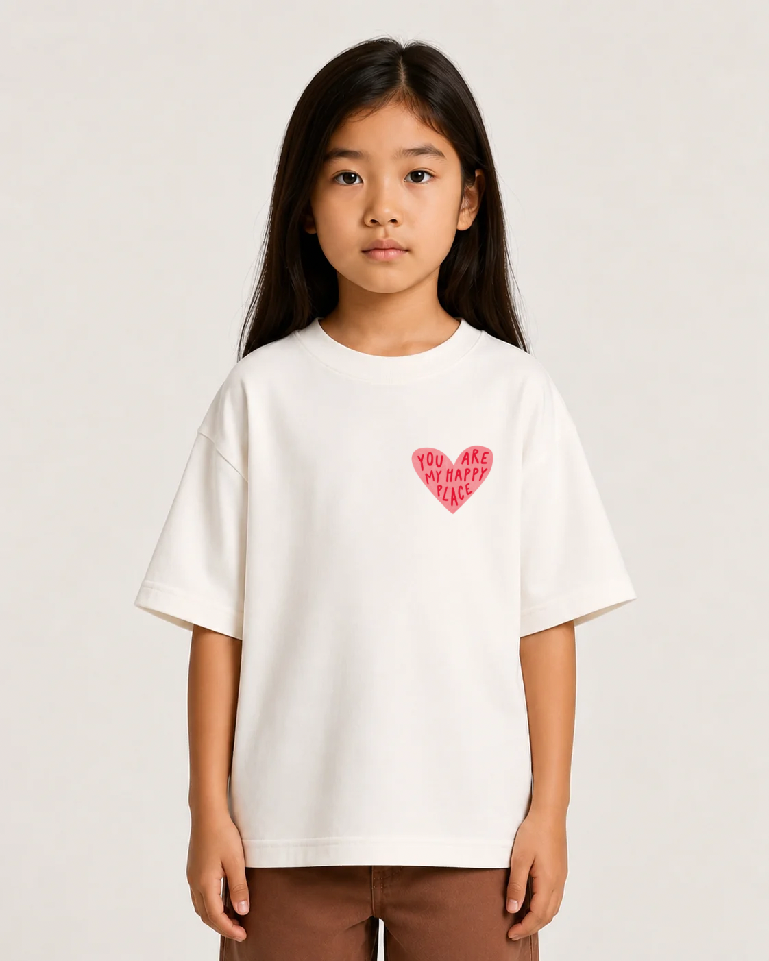 Camiseta feminina coração