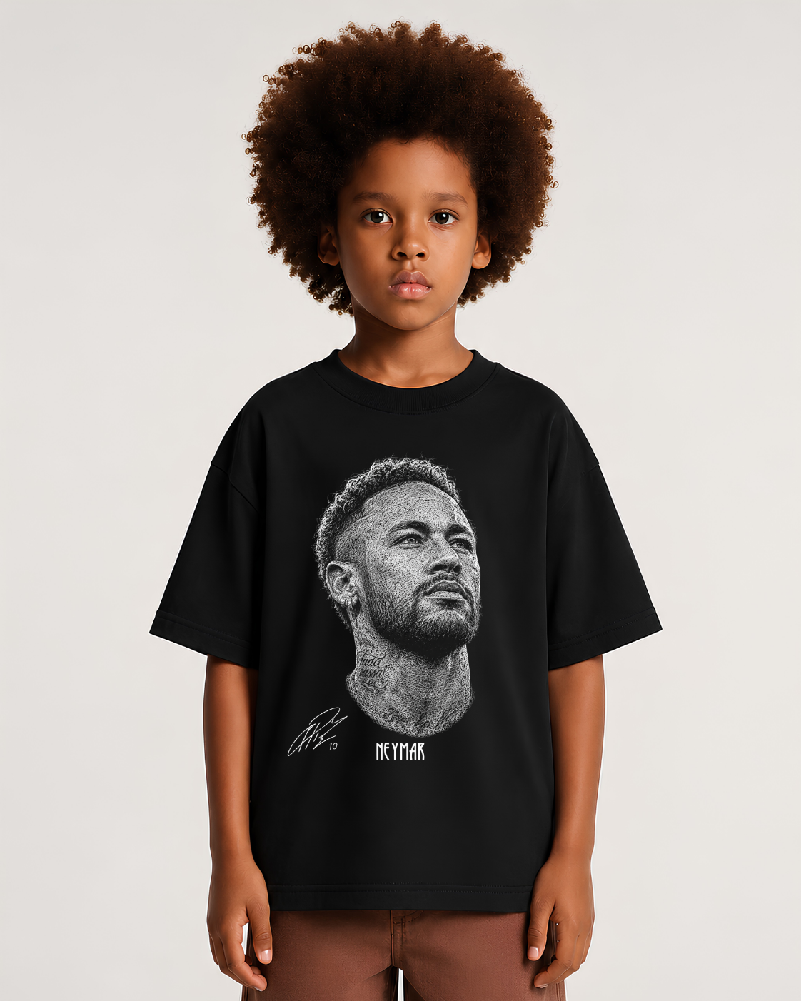 Camiseta Oversized Neymar s/ fundo