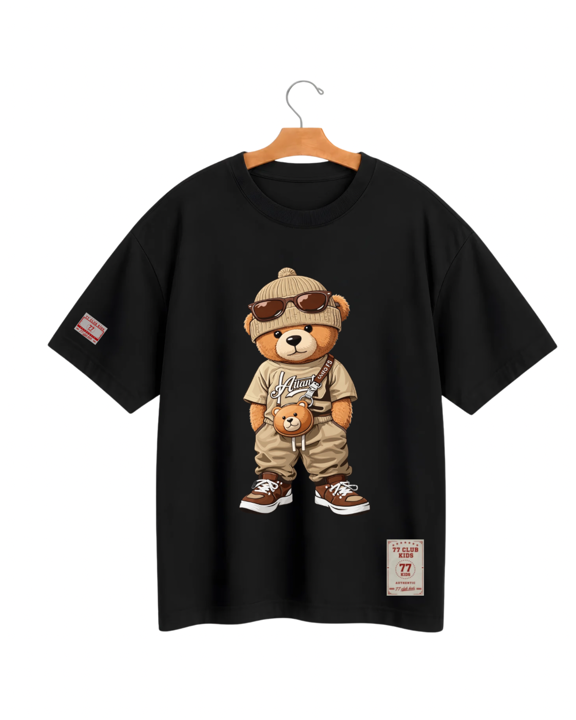 Camiseta Oversized urso Oculos