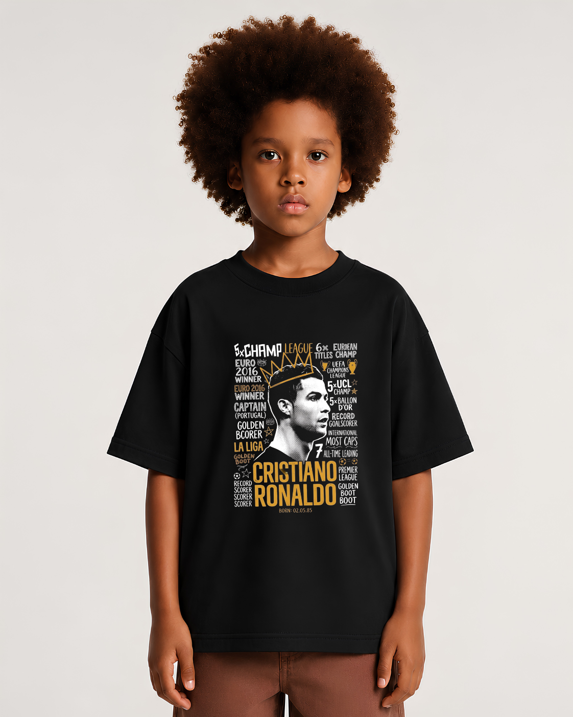 Camiseta Oversized Rei CR7