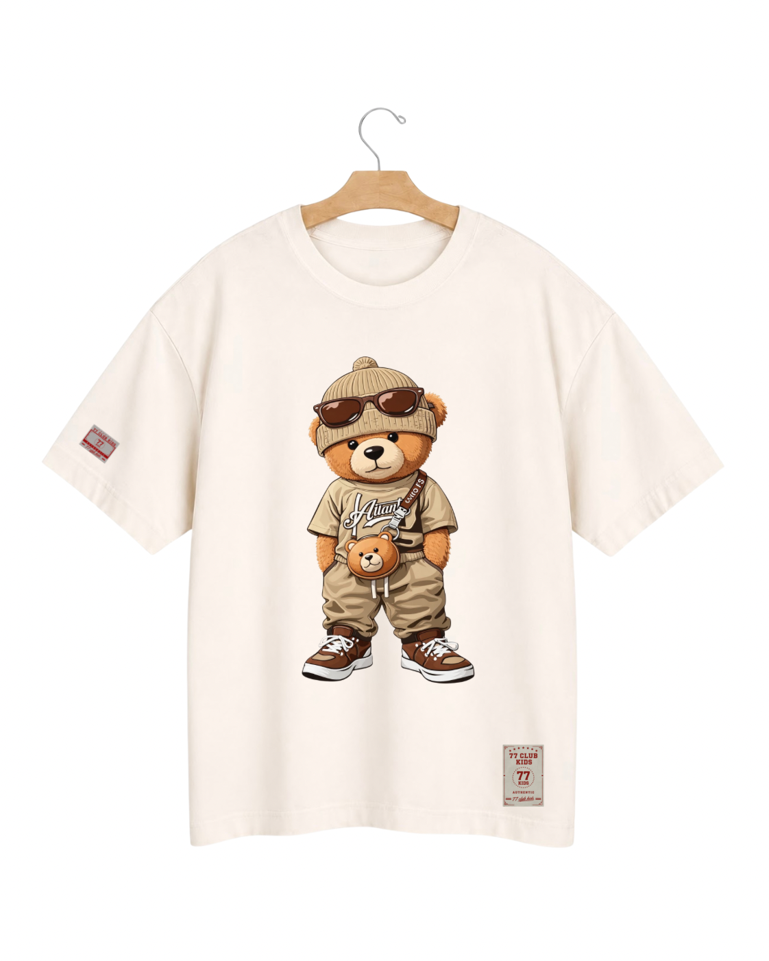 Camiseta Oversized urso Oculos