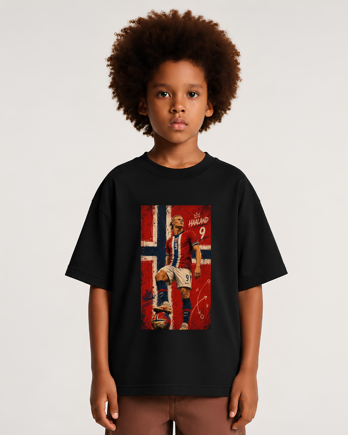 Camiseta Oversized haaland Noruega