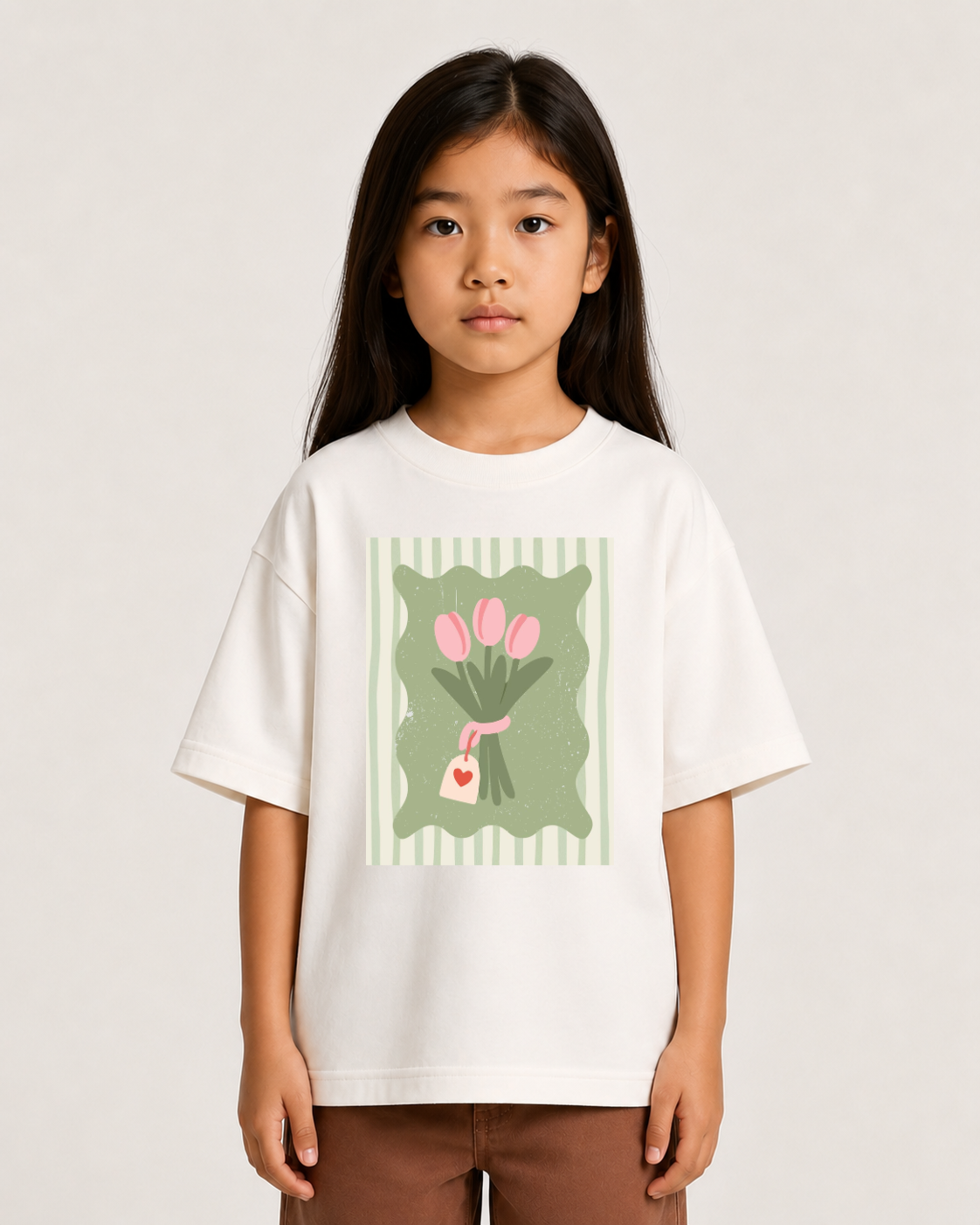 Camiseta feminina Buquê