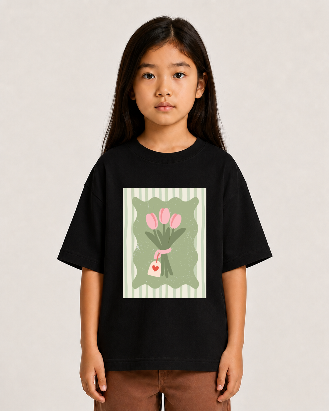 Camiseta feminina Buquê