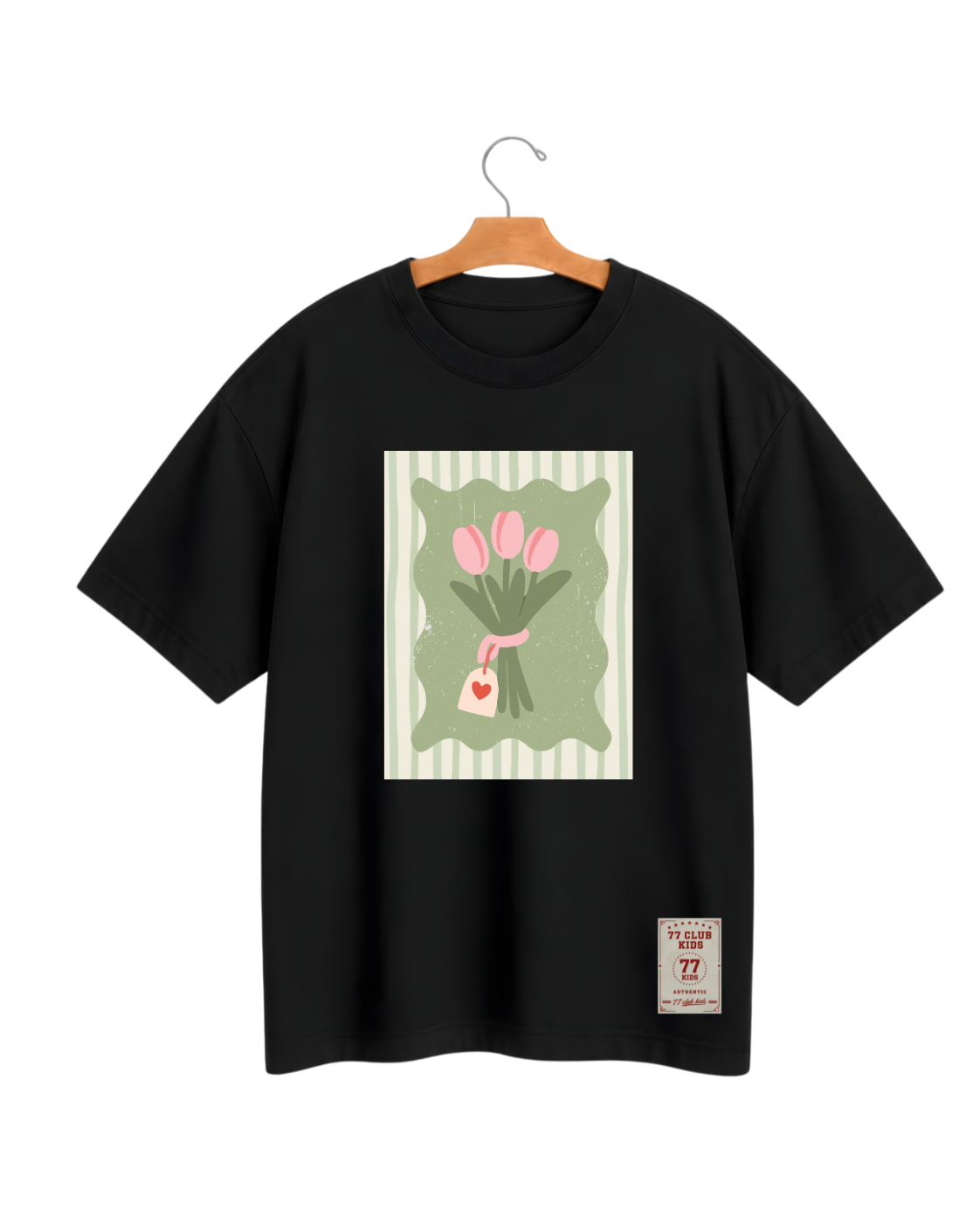 Camiseta feminina Buquê