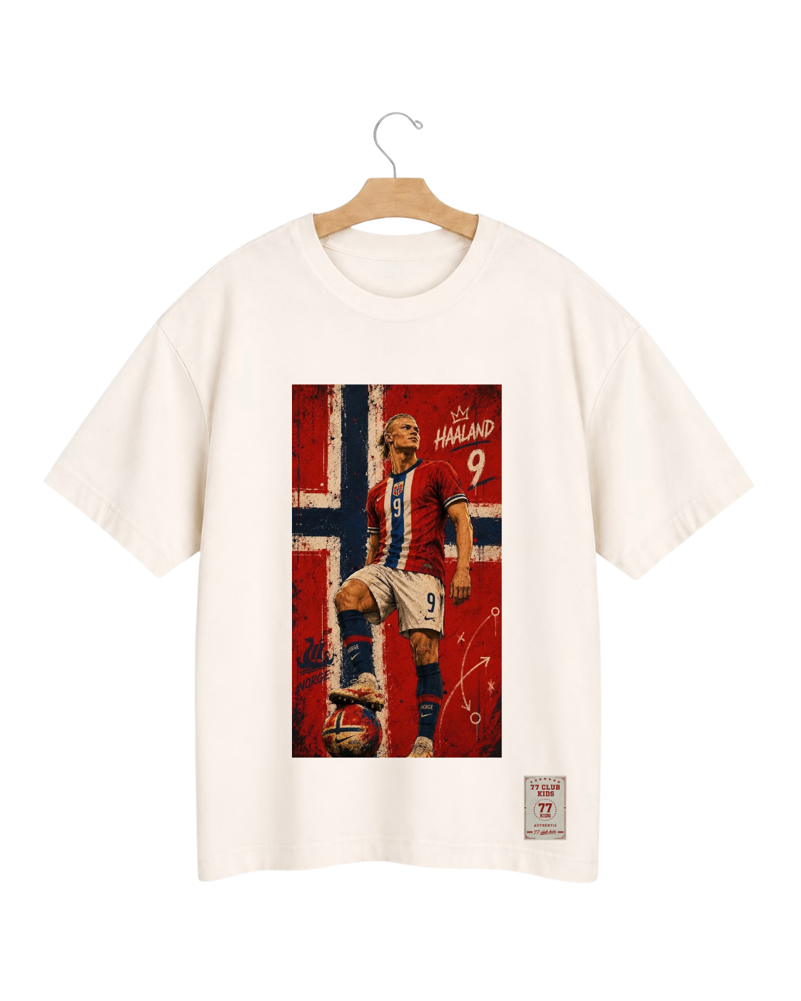 Camiseta Oversized haaland Noruega