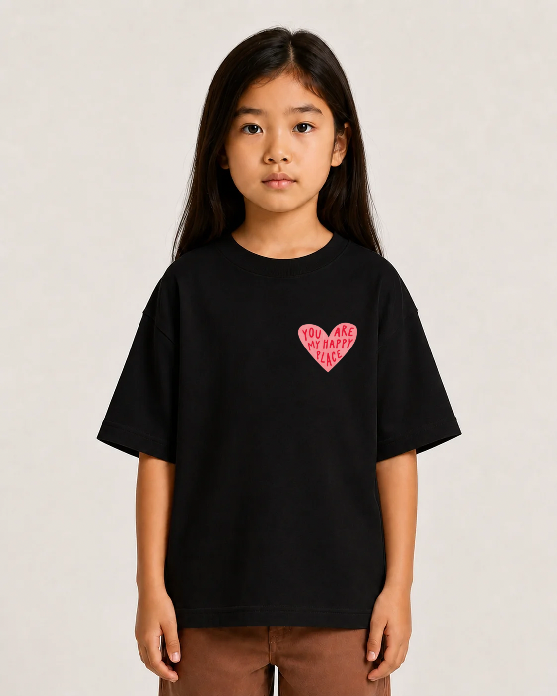 Camiseta feminina coração