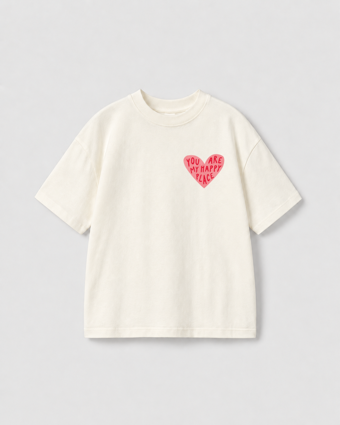 Camiseta feminina coração