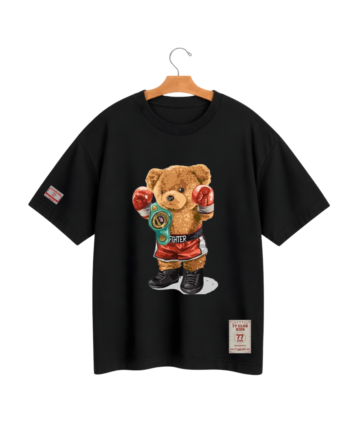 Camiseta Oversized Urso Boxe